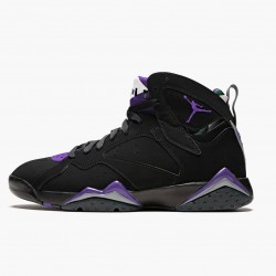 Nike Air Jordan 7 Retro "Ray Allen" Black/Fierce Purpler/Dark Stee Basketball Shoes 304775 053 AJ7 Sneakers