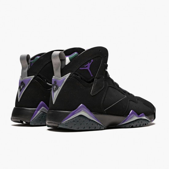 Nike Air Jordan 7 Retro "Ray Allen" Black/Fierce Purpler/Dark Stee Basketball Shoes 304775 053 AJ7 Sneakers