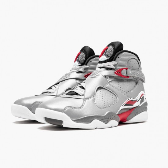 Nike Air Jordan 8 "Reflections of a Champion" Reflect Silver/Hyper Blue-True Basketball Shoes AJ8 CI4073 001 Sneakers